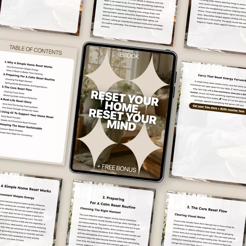 Reset Your Home, Reset Your Mind: A Simple Home Reset Routine eBook