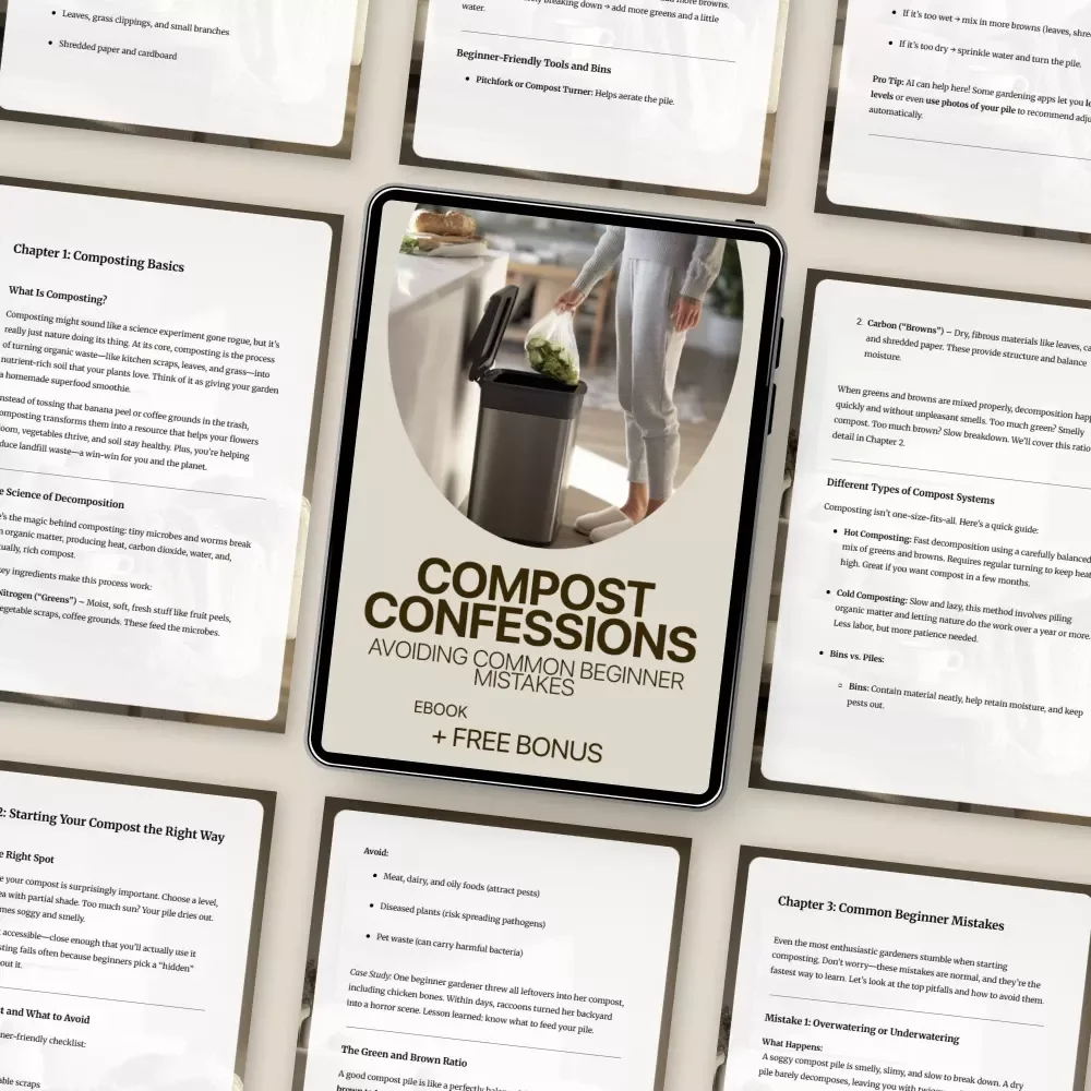 Compost Confessions: Avoiding Common Beginner Mistakes | Easy Composting eBook for Beginners | Learn Composting Mistakes Beginners Make & Build Healthy Soil
