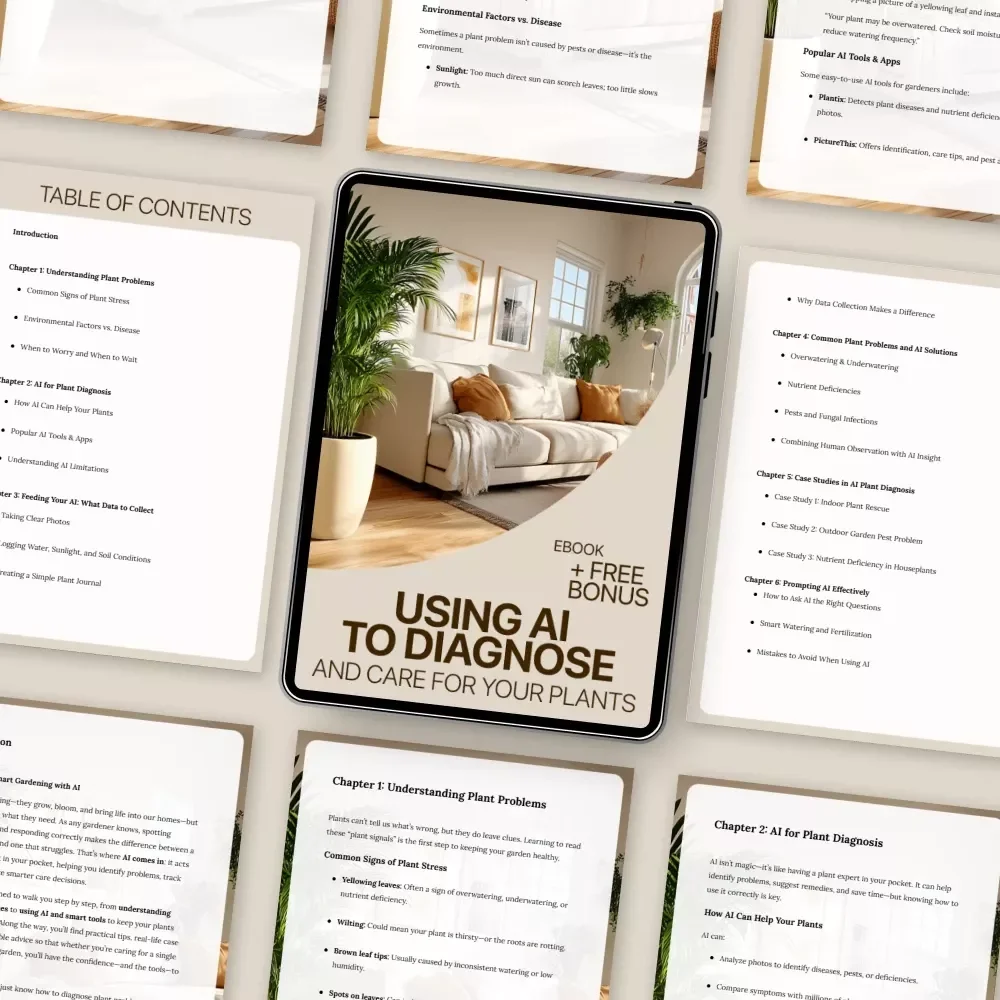 Using AI to Diagnose and Care for Your Plants – Smart Gardening eBook for ai plant problem diagnosis, Healthy Houseplants & Confident Plant Care