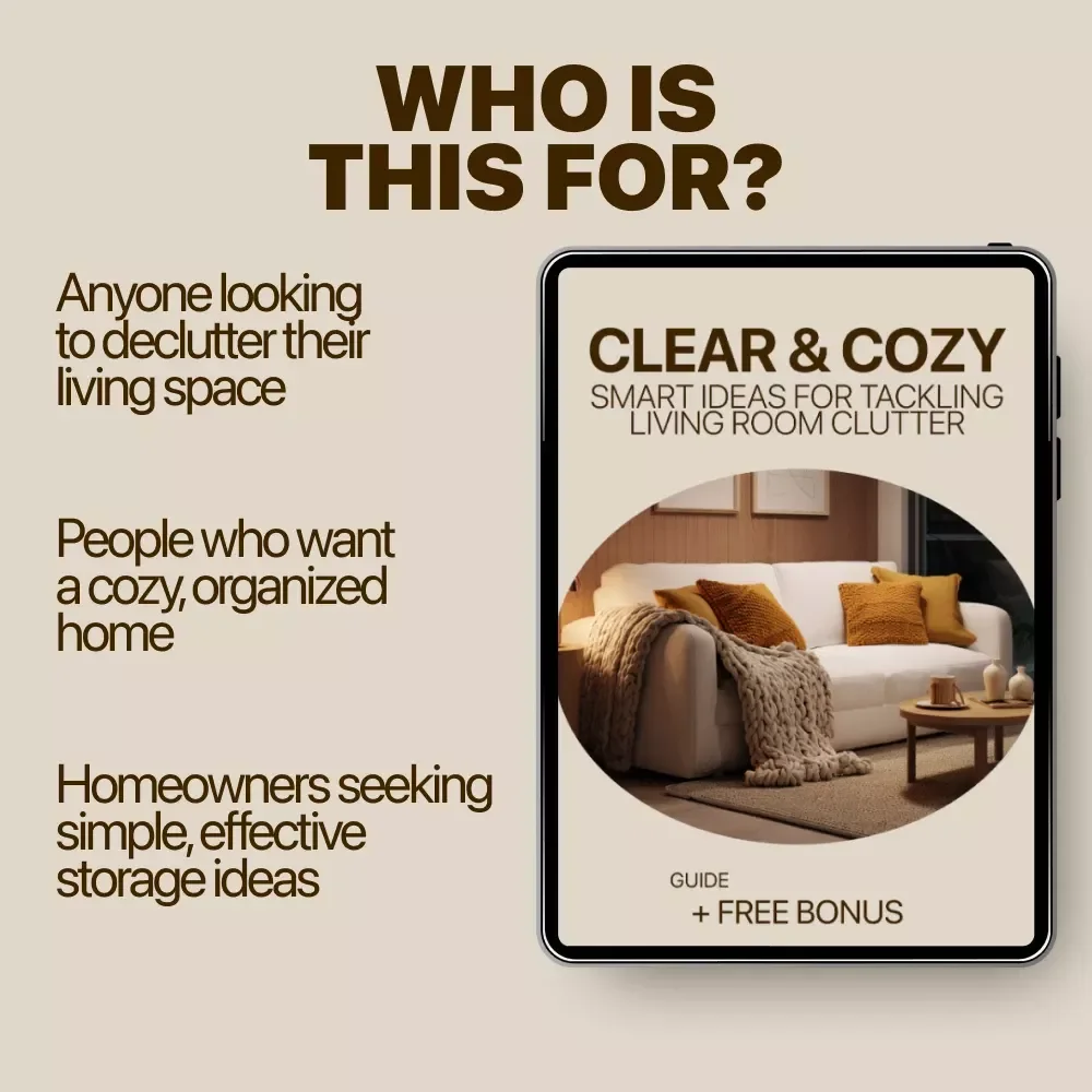 Clear & Cozy: Smart Ideas for Tackling Living Room Clutter - A Practical Guide to Decluttering & Organizing Your Space