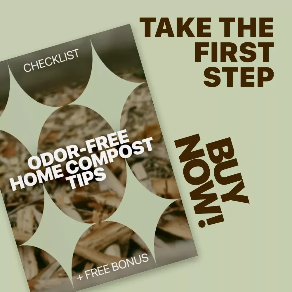 Odor-Free Home Compost Tips – Printable Checklist to Fix Home Compost Odor Causes | Easy Kitchen Composting Guide