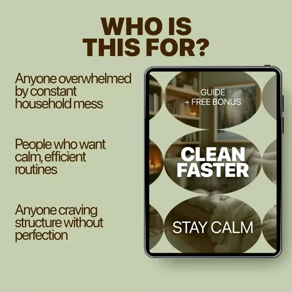Clean Faster, Stay Calm – A Stress-Free Speed Cleaning Guide for Busy Homes | Learn how to clean faster without stress