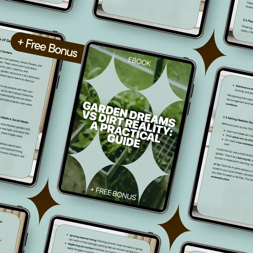 Garden Dreams vs Dirt Reality: A Practical Guide | Honest Gardening Ebook on Garden Expectations vs Reality for Beginners & Home Gardeners