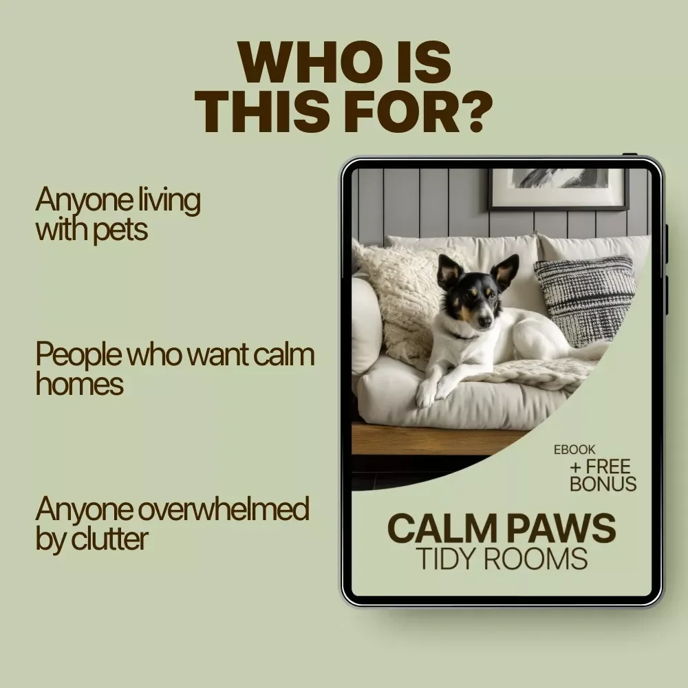 Calm Paws, Tidy Rooms | Pet Friendly Home Organization eBook for Clean, Stylish Homes with Pets