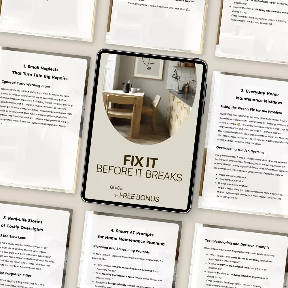 Fix It Before It Breaks | Practical Home Maintenance Guide | Home Maintenance Mistakes to Avoid for Smart Homeowners