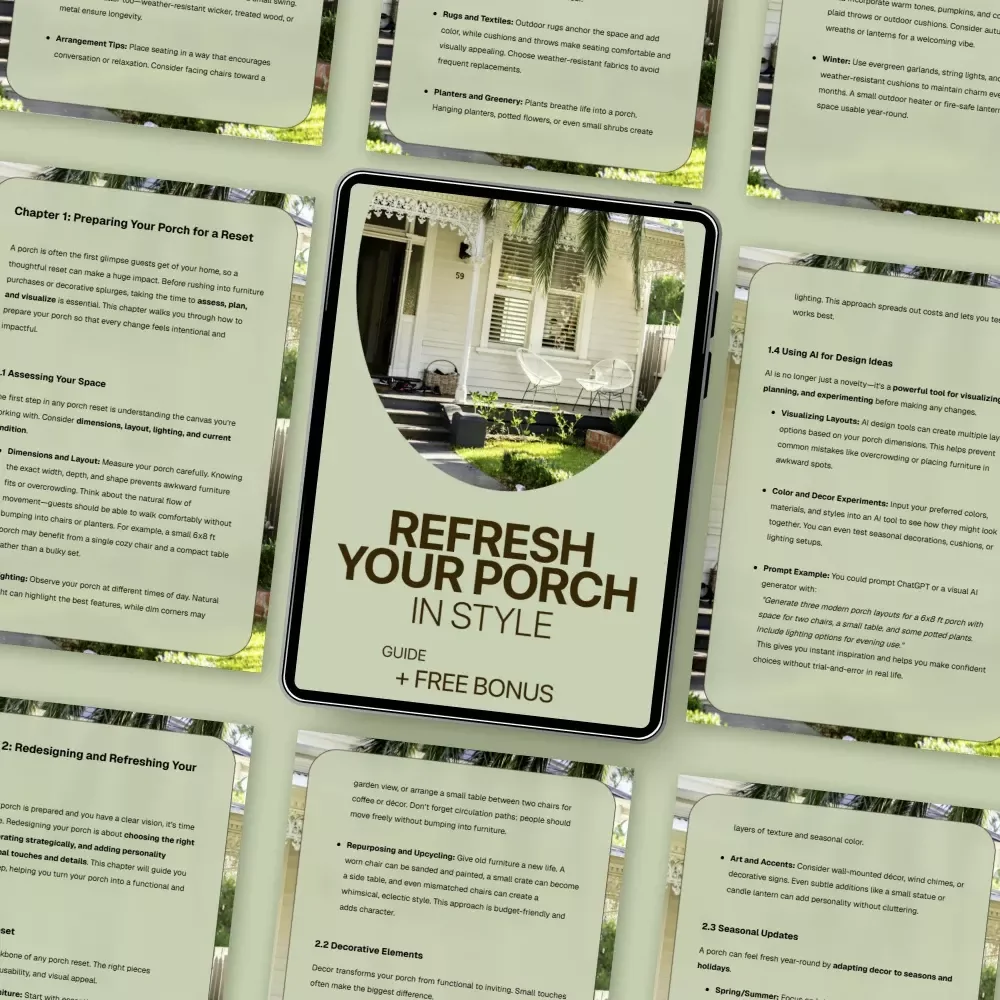 Refresh Your Porch in Style – A Step-by-Step Porch Reset Guide with Smart Home Porch Reset Ideas