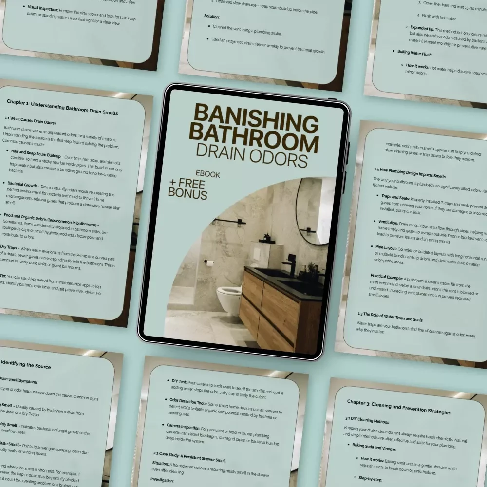 Banishing Bathroom Drain Odors – A Practical eBook Guide to Bathroom Drain Smell Causes, Easy Fixes, and Long-Term Prevention for a Fresher Home
