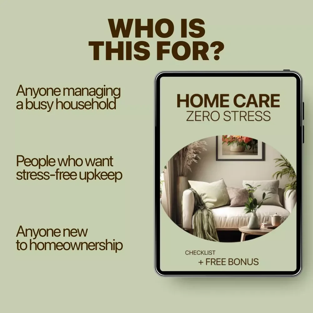 Home Care, Zero Stress – Monthly Home Maintenance Checklist | Simple Home Upkeep Digital Download