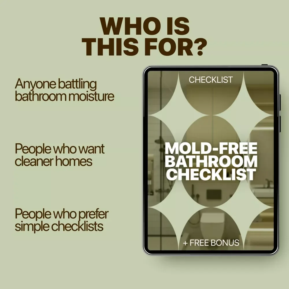 Mold-Free Bathroom Checklist – Bathroom Mold Prevention Printable, Daily & Weekly Cleaning Checklist, Moisture Control Guide for a Healthier Home