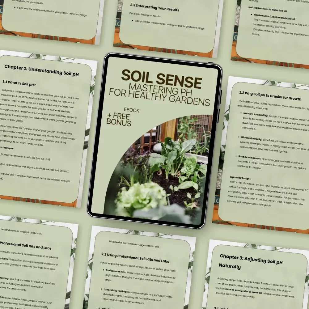Soil Sense: Mastering pH for Healthy Gardens – Practical eBook Guide to Soil pH Adjustment Basics for Thriving Plants