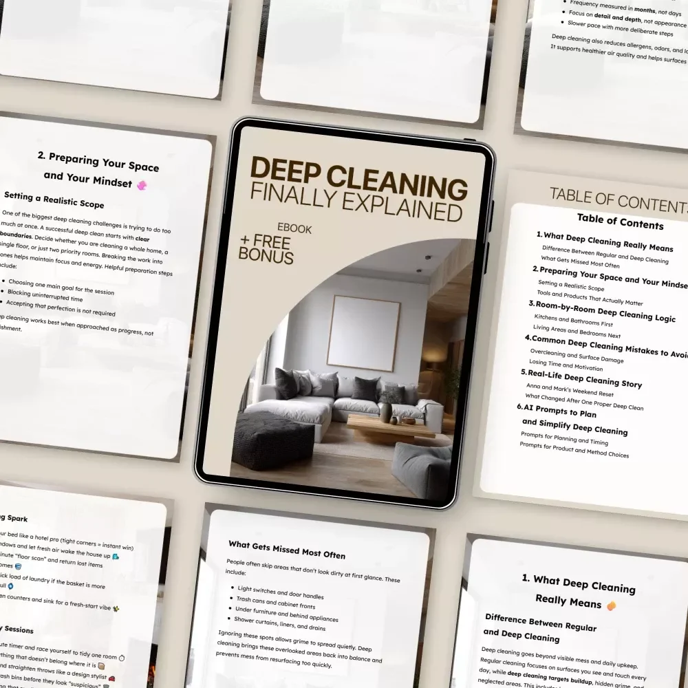 Deep Cleaning, Finally Explained: The Ultimate Guide to Mastering Your Home's Deep Clean