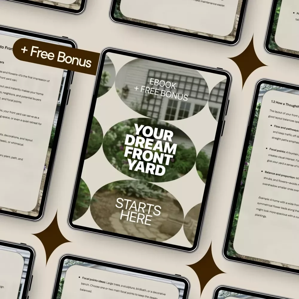 Your Dream Front Yard Starts Here – Home Front Yard Layout eBook Guide for Curb Appeal, Landscaping Planning & Smart Yard Design