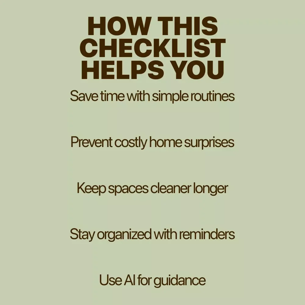 Home Care, Zero Stress – Monthly Home Maintenance Checklist | Simple Home Upkeep Digital Download