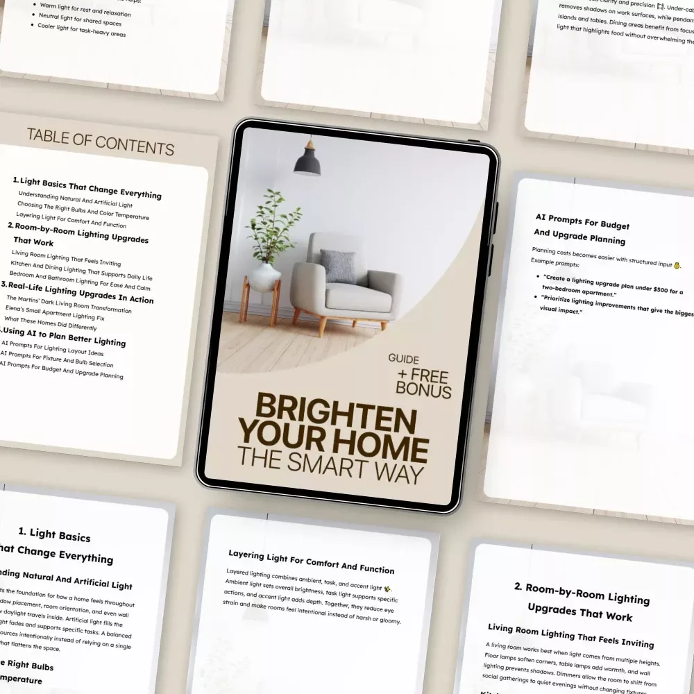 Brighten Your Home the Smart Way: A Guide to Home Upgrades for Better Lighting