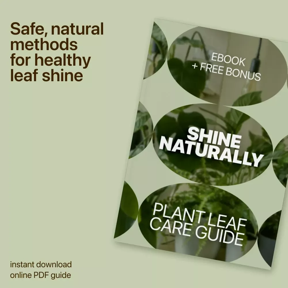 Shine Naturally: Plant Leaf Care Guide – Ebook on Plant Leaf Shine Safe Methods, Natural Cleaning & Healthy Leaf Maintenance