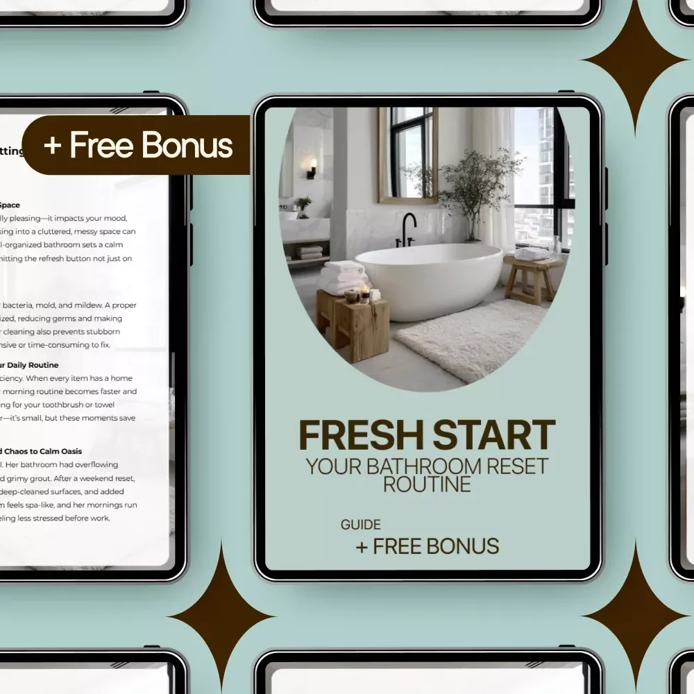 Fresh Start: Your Bathroom Reset Routine | Easy Bathroom Reset Routine Guide for a Clean, Calm & Organized Space