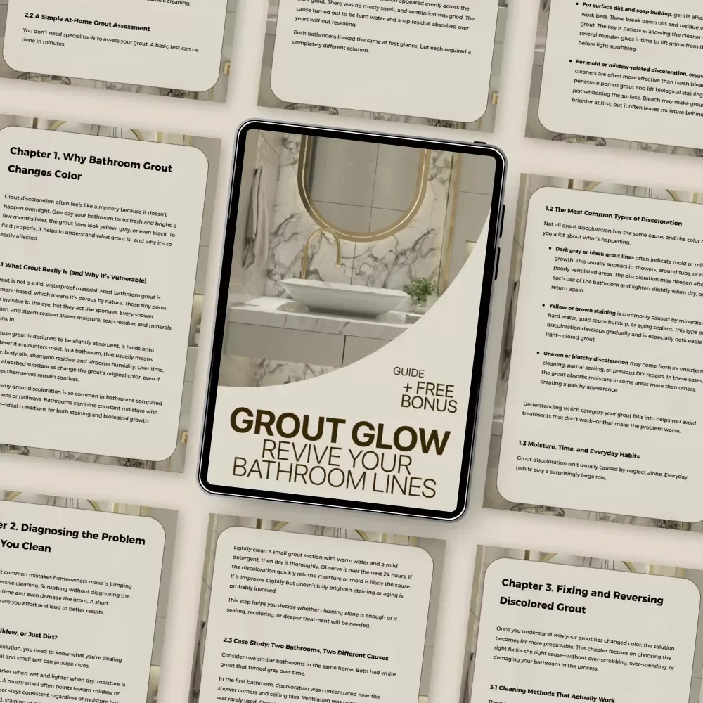Grout Glow: Revive Your Bathroom Lines | Smart Guide to Bathroom Grout Discoloration, Cleaning, Repair & Long-Term Care