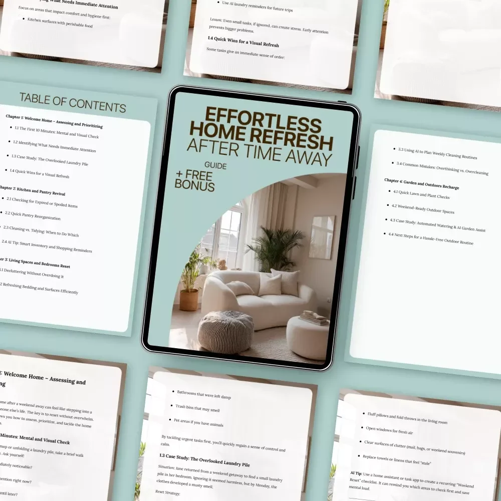 Effortless Home Refresh After Time Away: Quick & Easy Home Reset Guide for Your Weekend Return