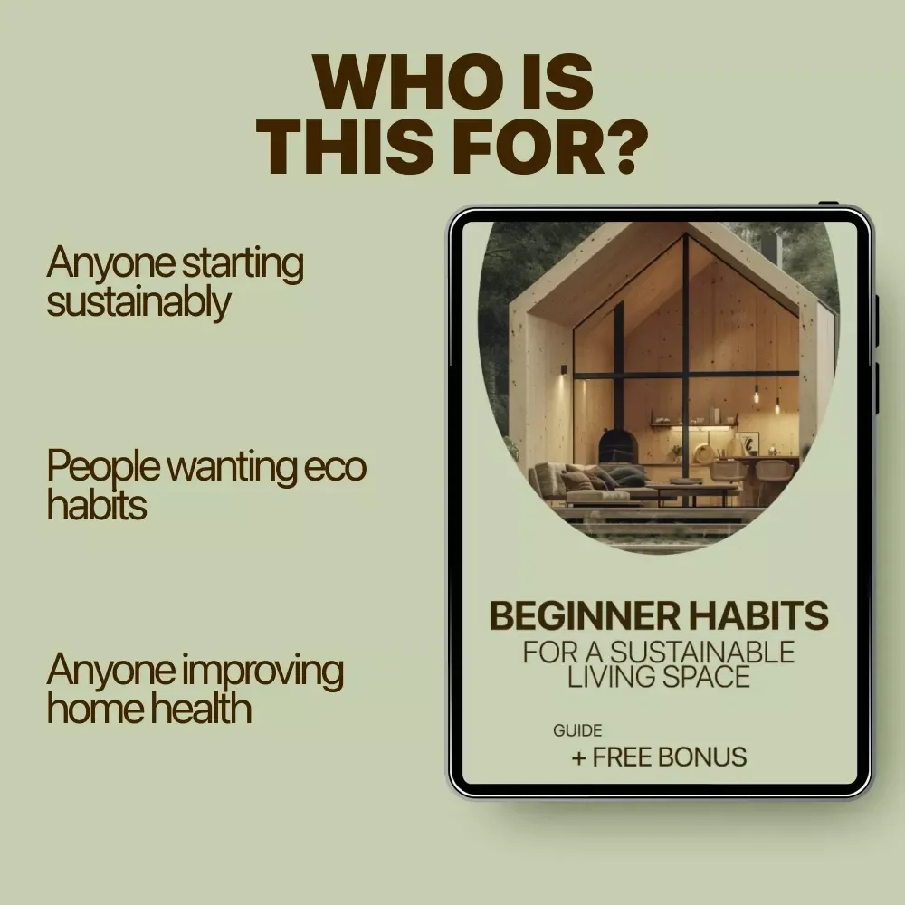 Beginner Habits for a Sustainable Living Space – Easy Green Home Habits for Beginners Guide | Eco-Friendly Home Reset