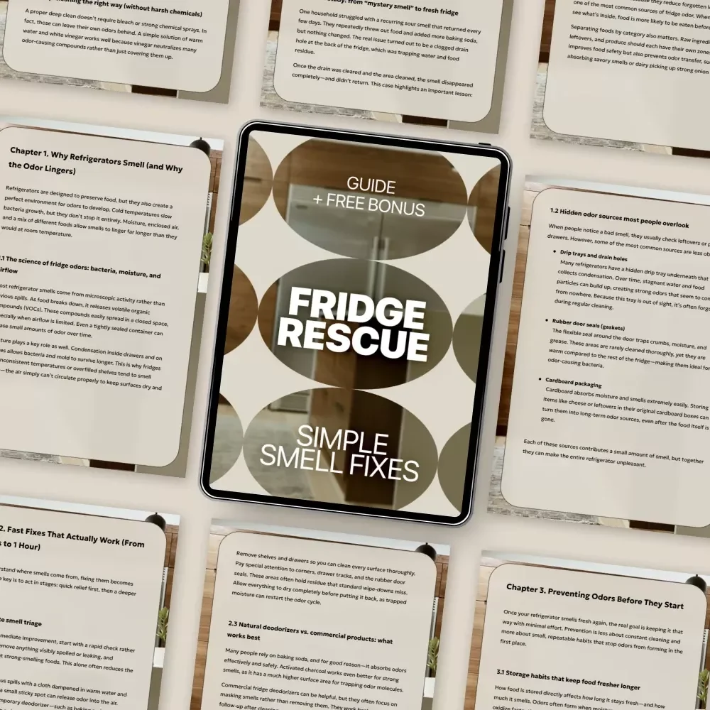 Fridge Rescue: Simple Smell Fixes | Refrigerator Smell Fixes Digital Guide for Fresh, Odor-Free Fridge