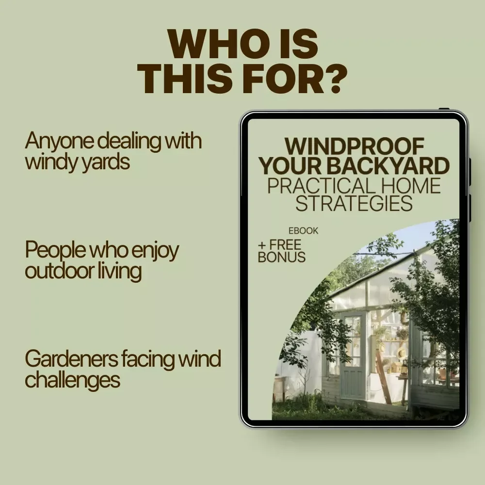 Windproof Your Backyard: Practical Home Strategies | eBook for Solving Home Outdoor Wind Issues, Smarter Outdoor Living Guide