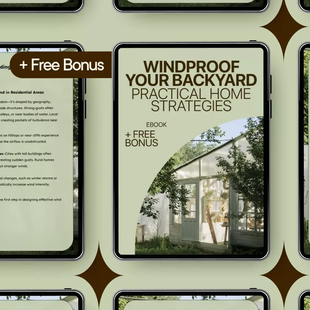 Windproof Your Backyard: Practical Home Strategies | eBook for Solving Home Outdoor Wind Issues, Smarter Outdoor Living Guide