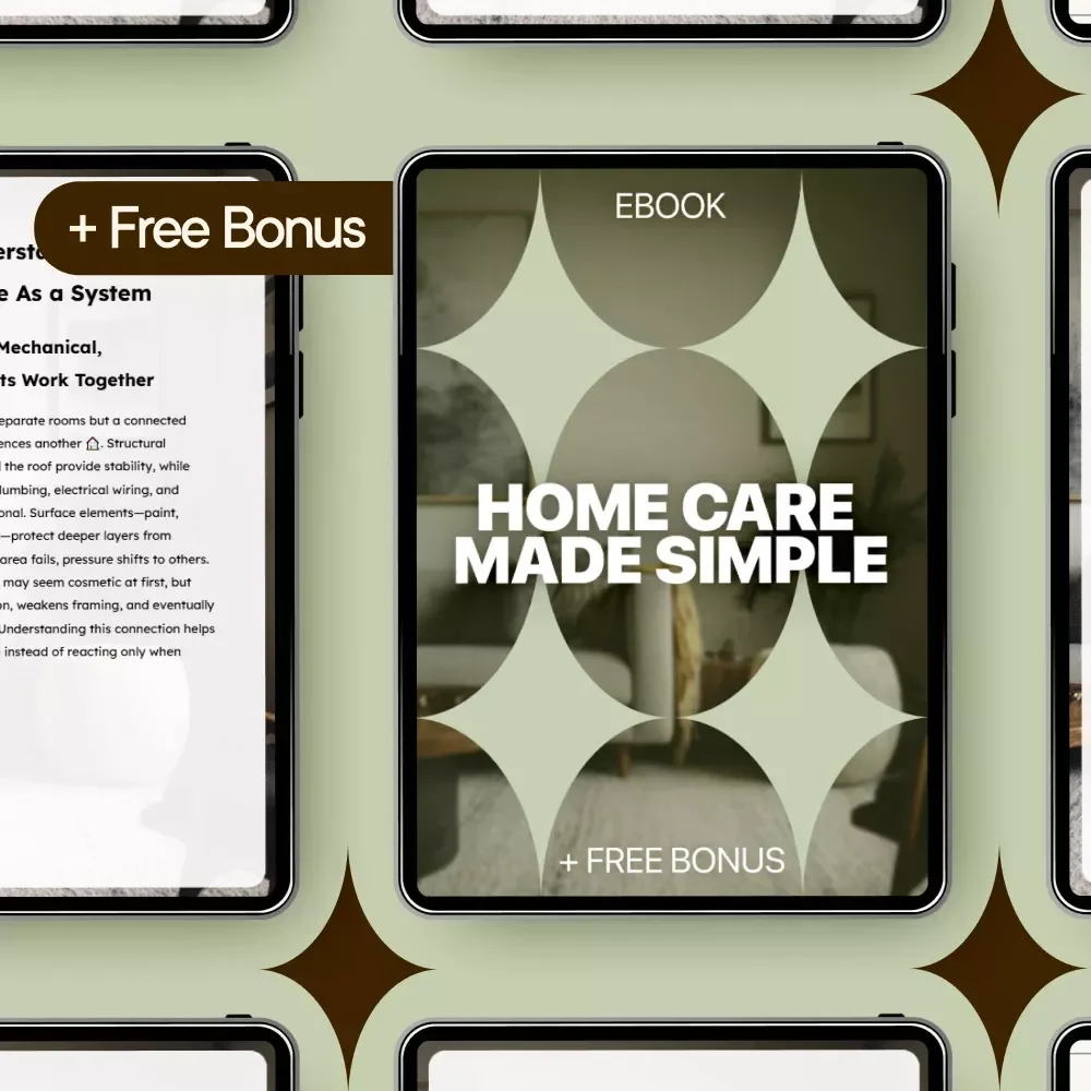 Home Care Made Simple | Beginner-Friendly Home Maintenance eBook | Home Maintenance Basics for Beginners