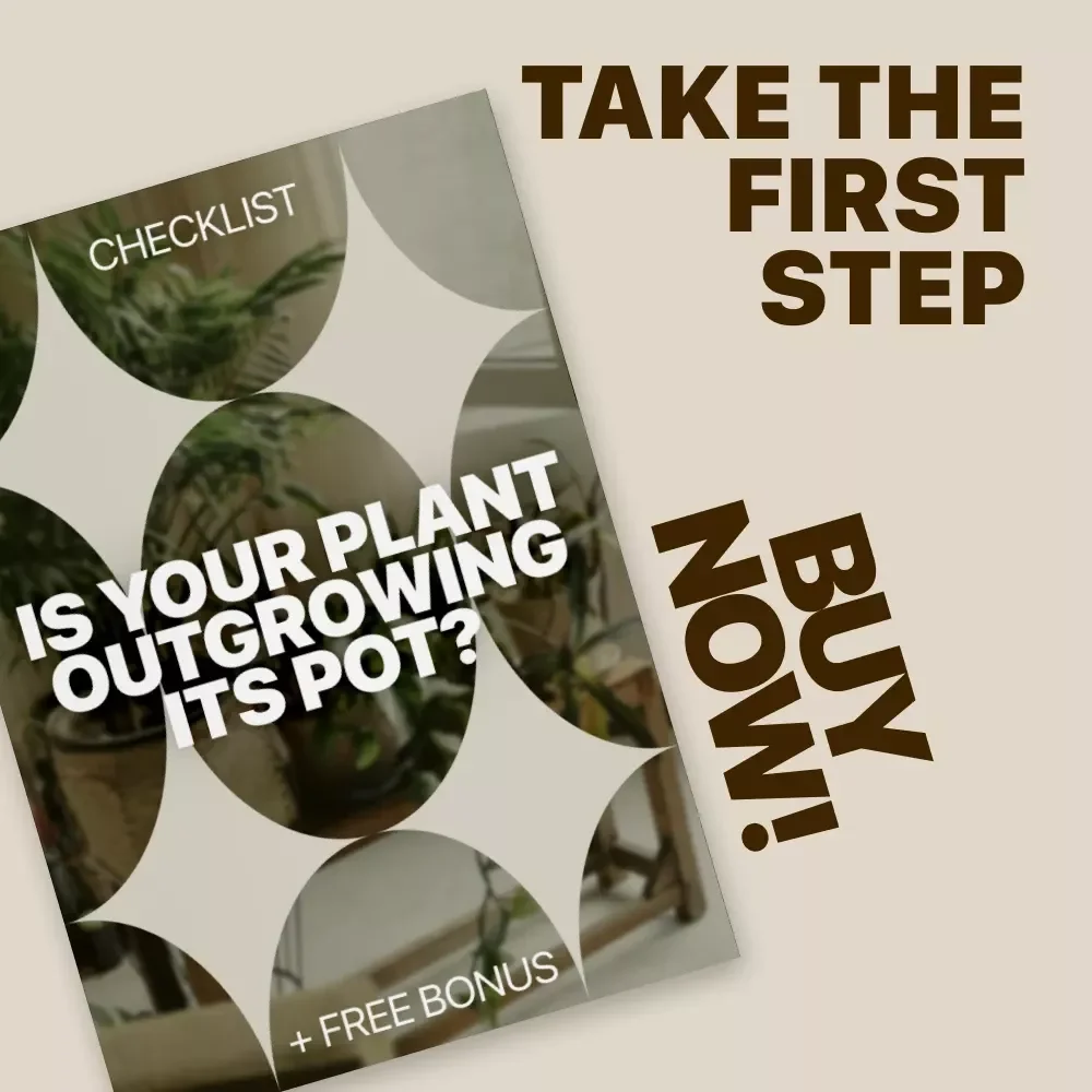 Is Your Plant Outgrowing Its Pot – Printable Checklist for Identifying Plant Root Bound Signs | Easy Houseplant Care Guide
