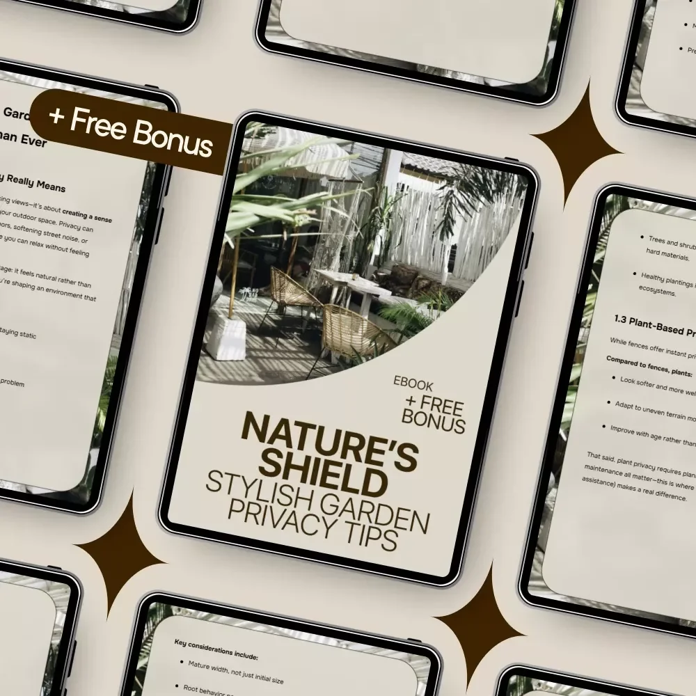 Nature’s Shield: Stylish Garden Privacy Tips | Garden Privacy with Plants Ideas eBook | Natural Screens, Smart AI Planning & Outdoor Design Guide