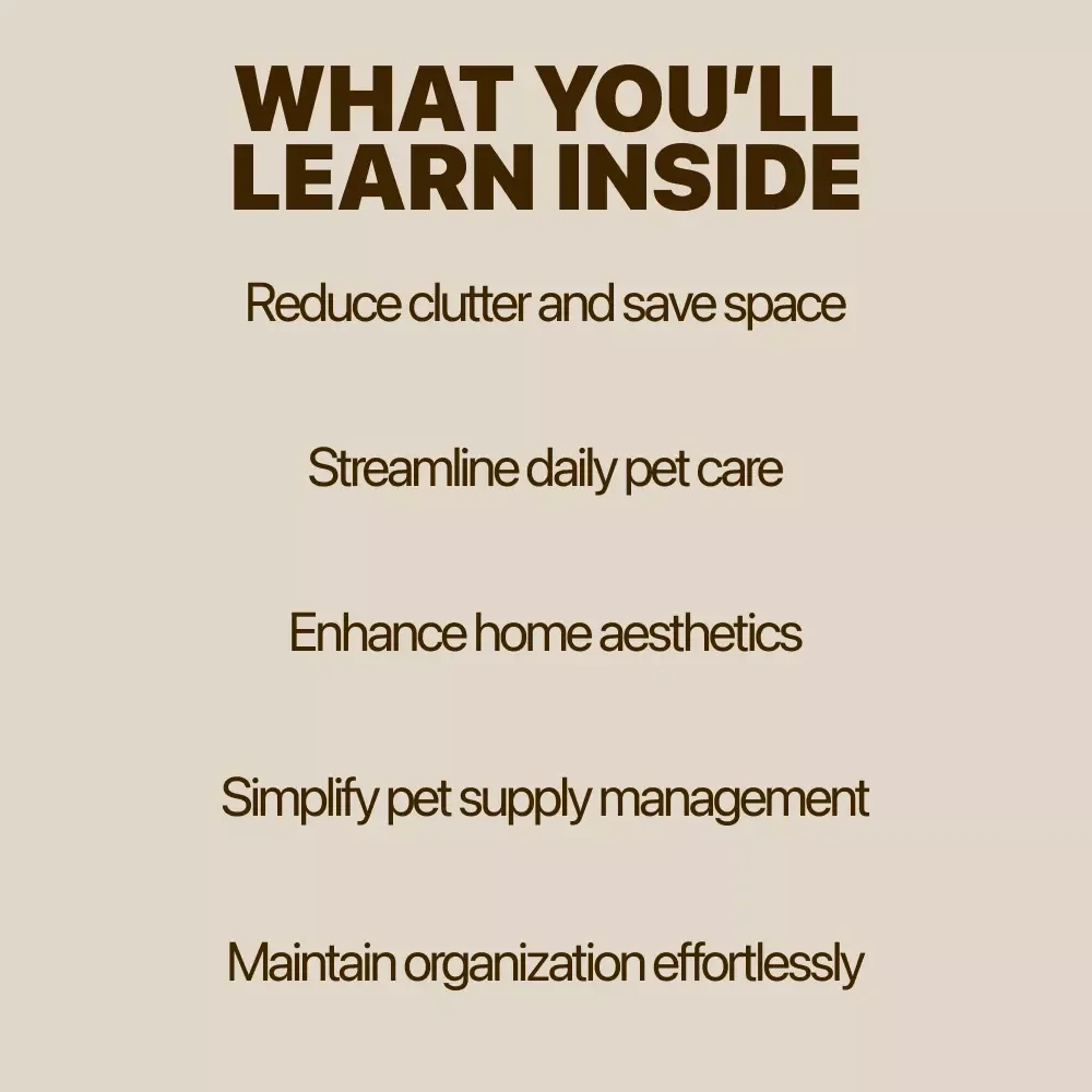 A Place for Everything Your Pet Needs: Organizing Pet Supplies Neatly Made Easy – eBook Download