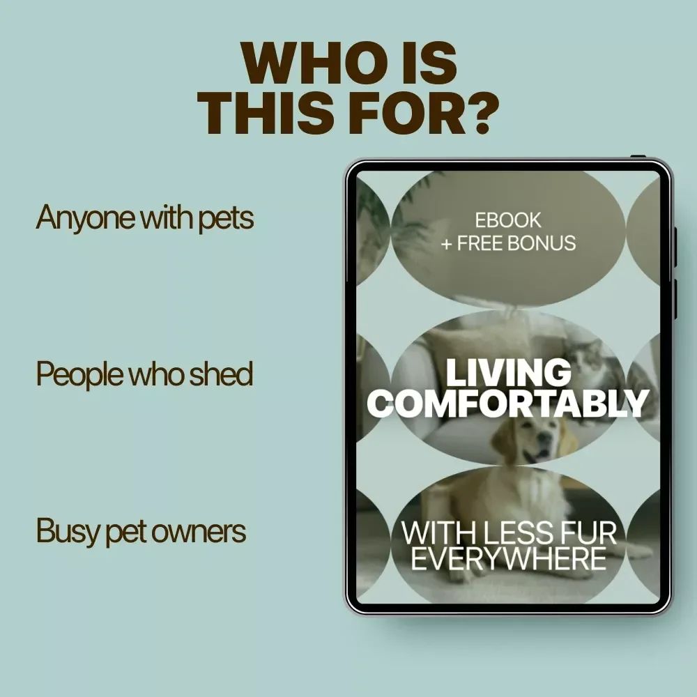 Living Comfortably With Less Fur Everywhere | Practical Ebook for a Cleaner Home | Smart Pet Hair Control Tips for Real Life