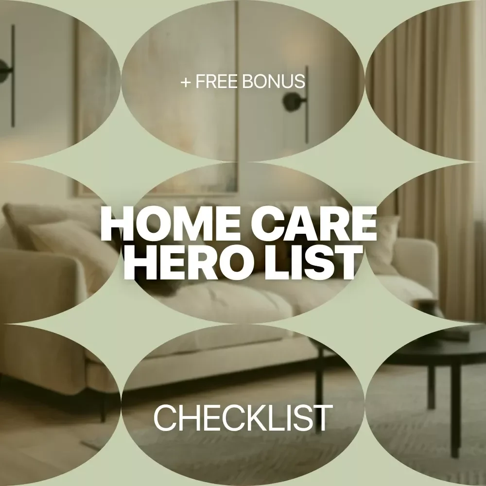 Home Care Hero List | Ultimate Home Maintenance Planning Tips Checklist | Digital Download for Stress-Free Home Upkeep