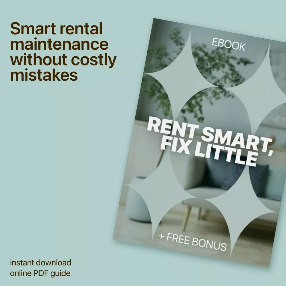 Rent Smart, Fix Little | Practical Ebook for Home Maintenance for Renters | Simple Guide to Rental Repairs, Lease Know-How & Deposit Protection