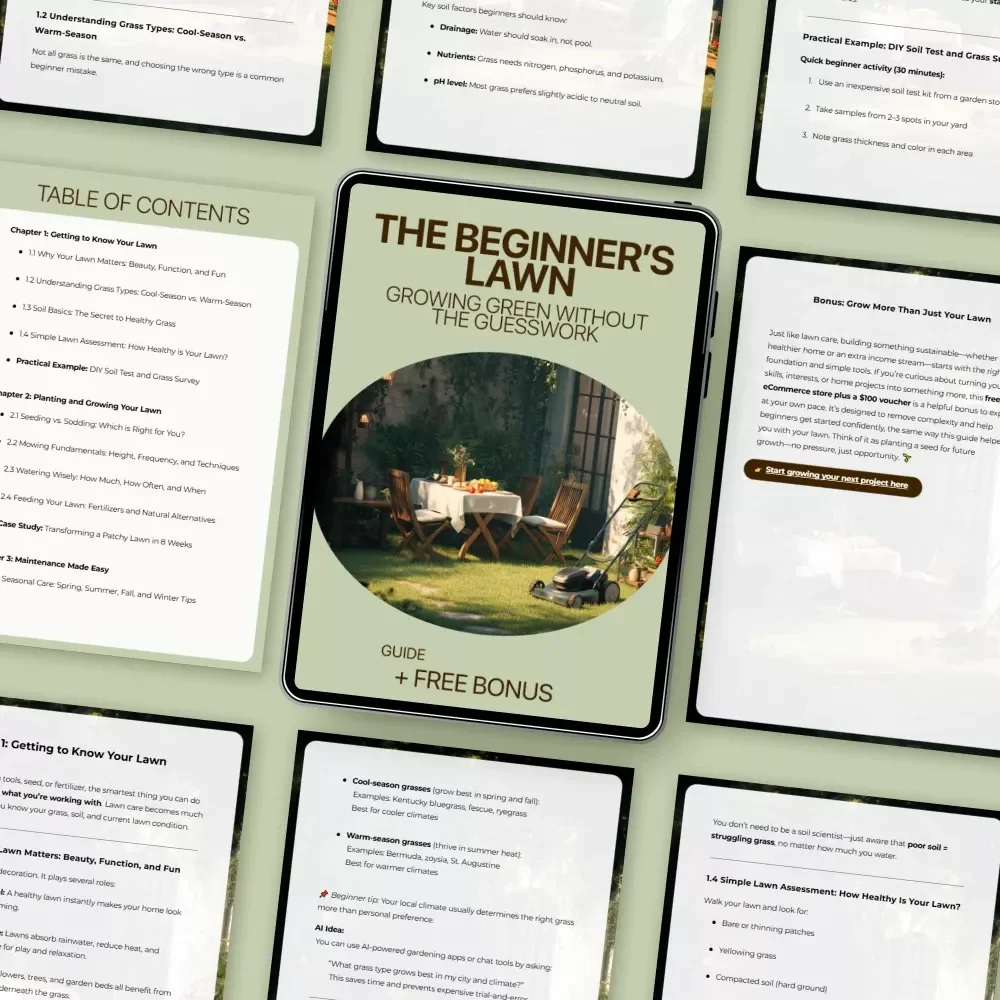 The Beginner’s Lawn: Growing Green Without the Guesswork – Lawn Care for Beginners Guide