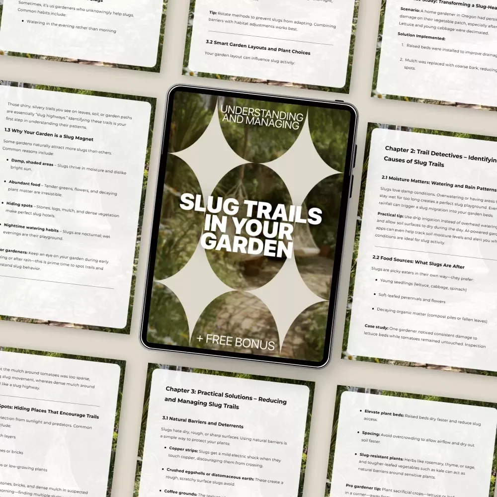 Understanding and Managing Slug Trails in Your Garden – Practical Guide to Slug Trails in Garden Causes, Natural Solutions, Smart Tools & Slug Control for Healthy Gardens