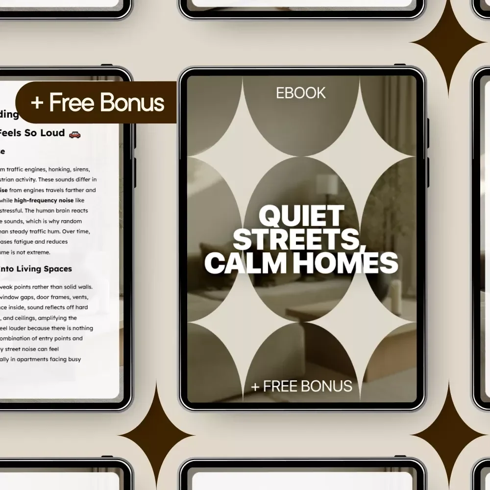 Quiet Streets, Calm Homes: A Practical eBook Guide on how to reduce street noise & Create a Peaceful Home