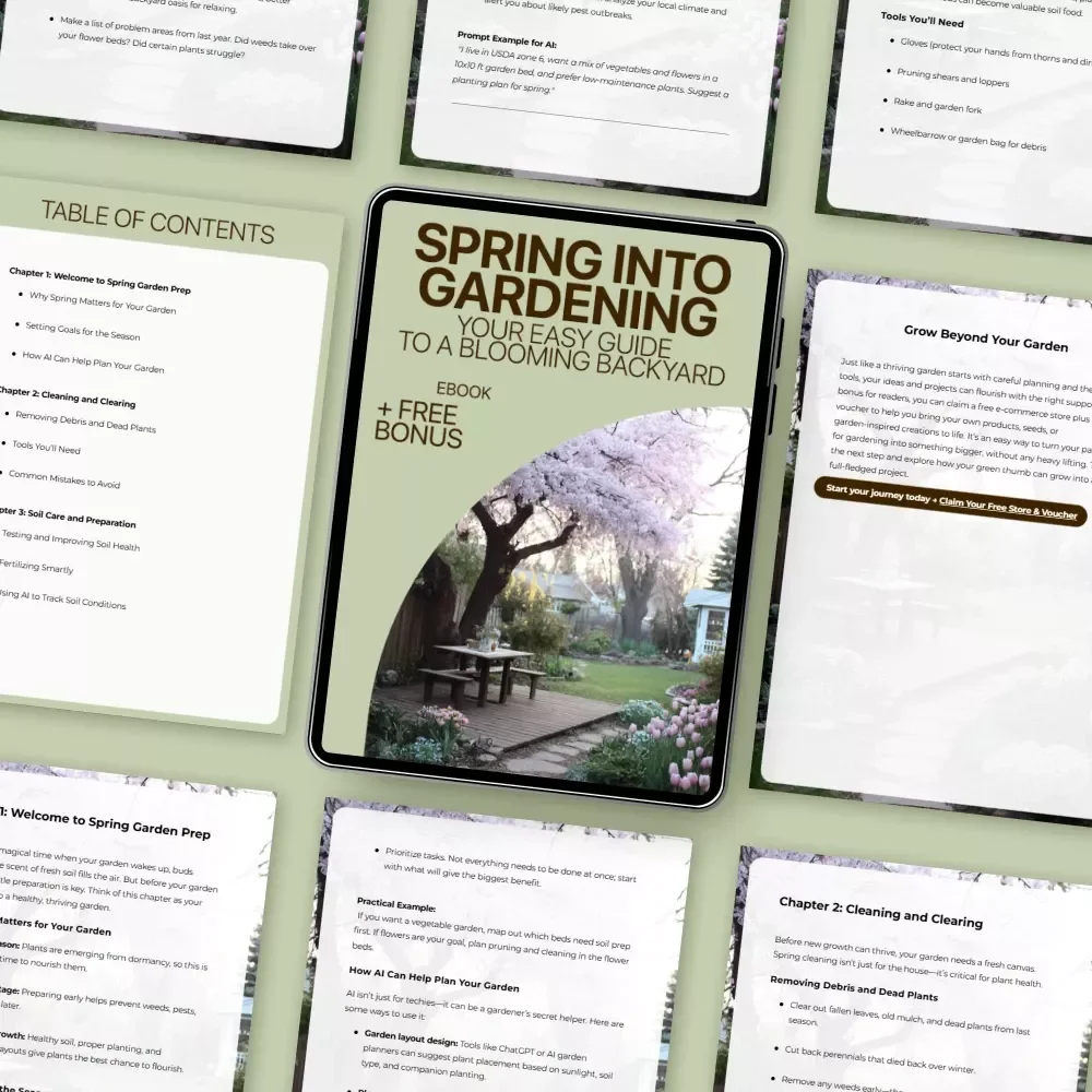 Spring Into Gardening: Your Easy Guide to a Blooming Backyard – Digital eBook for Garden Spring Prep