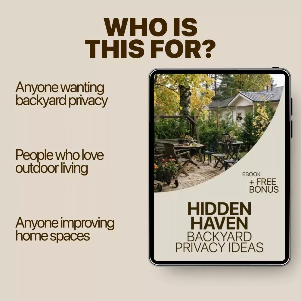 Hidden Haven: Backyard Privacy Ideas – Digital Ebook Guide with Smart Home Back Yard Privacy Ideas for a Peaceful, Secluded Outdoor Space