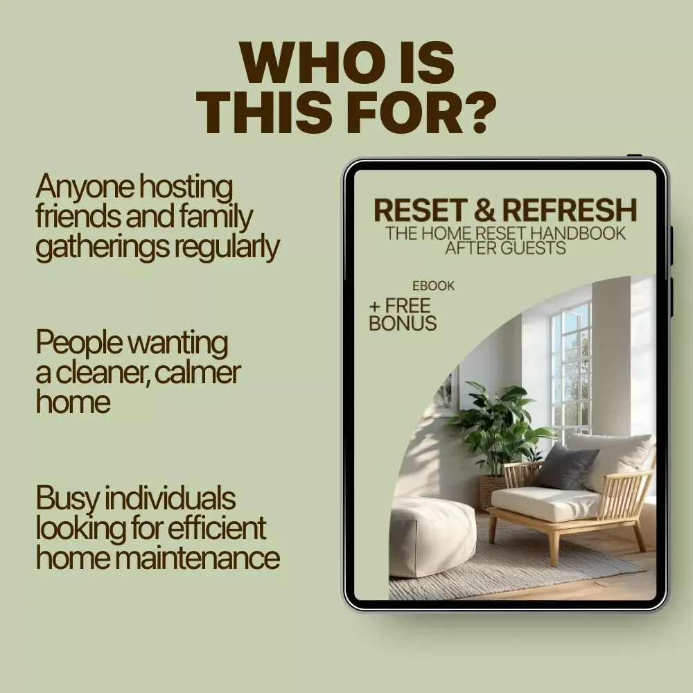 Reset & Refresh: The Home Reset Handbook After Guests – eBook Guide for a Tidy, Refreshed Home