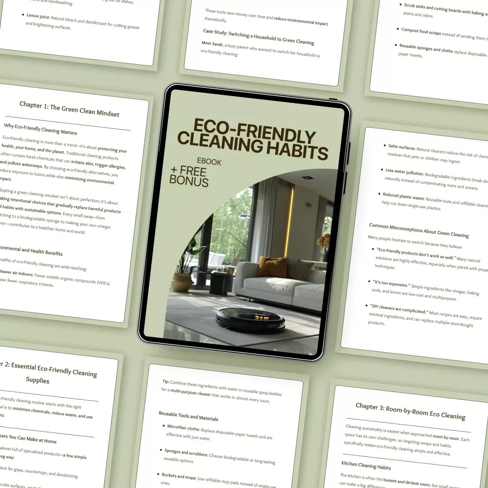 Eco-Friendly Cleaning Habits | Practical Ebook Guide to Sustainable, Non-Toxic, Eco Friendly Cleaning Habits for a Healthier Home