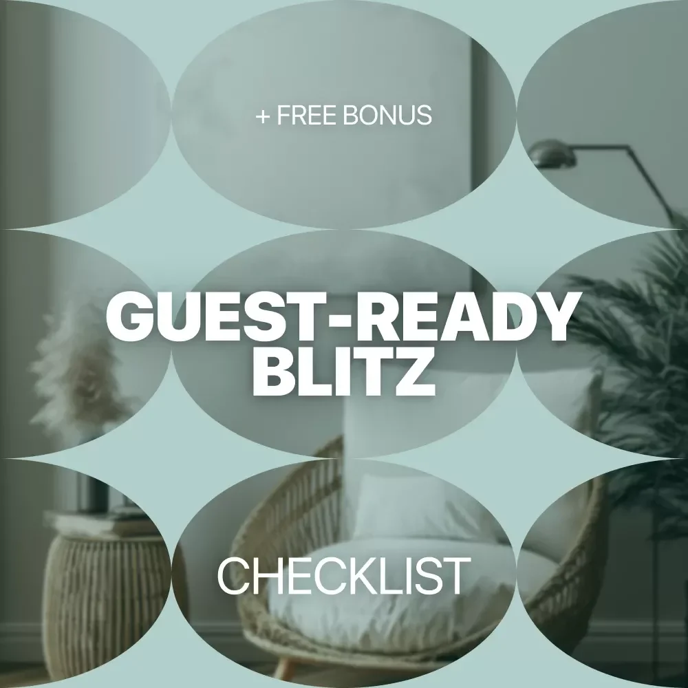 Guest-Ready Blitz | Emergency Guest Cleaning Guide, 10-Minute Speed Cleaning Checklist, Last-Minute Home Reset Digital Download