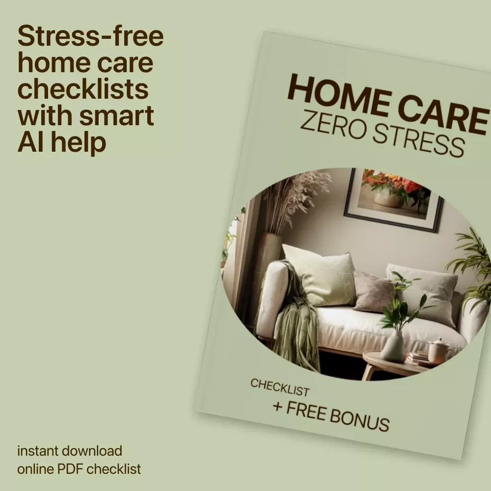 Home Care, Zero Stress – Monthly Home Maintenance Checklist | Simple Home Upkeep Digital Download