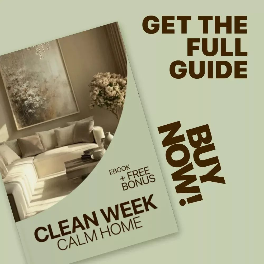 Clean Week, Calm Home: A Weekly Home Cleaning Schedule eBook for Stress-Free Living