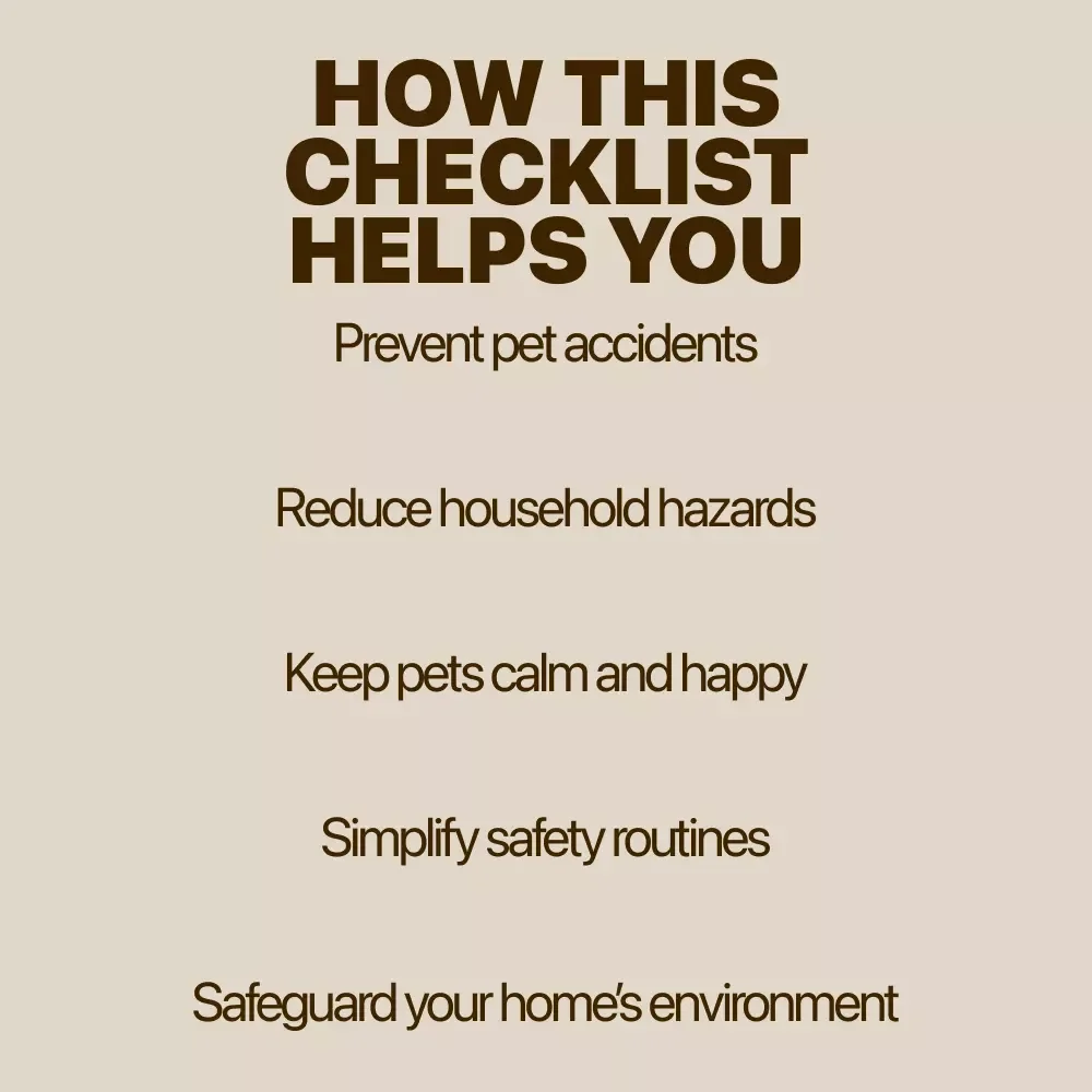 Safe Paws, Calm Minds: Pet Safety at Home Checklist for Peace of Mind