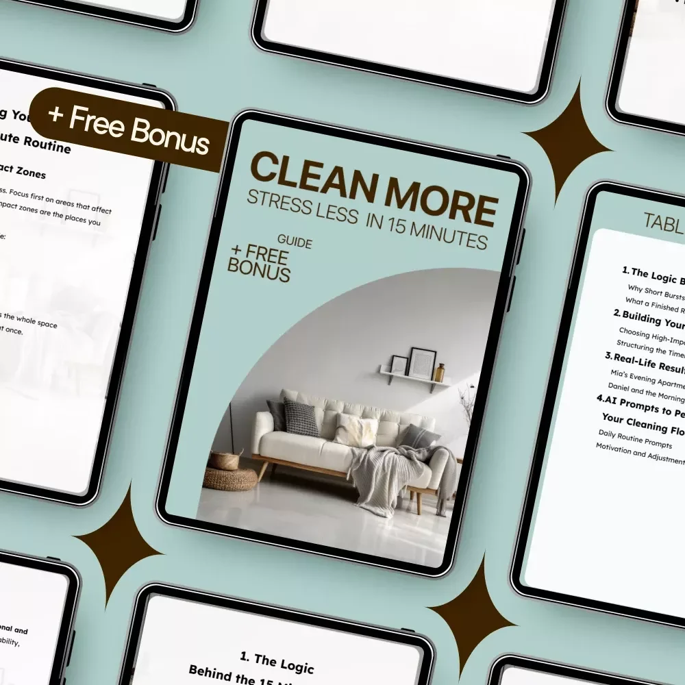 Clean More, Stress Less in 15 Minutes: The Ultimate Guide to Effortless Cleaning Routines