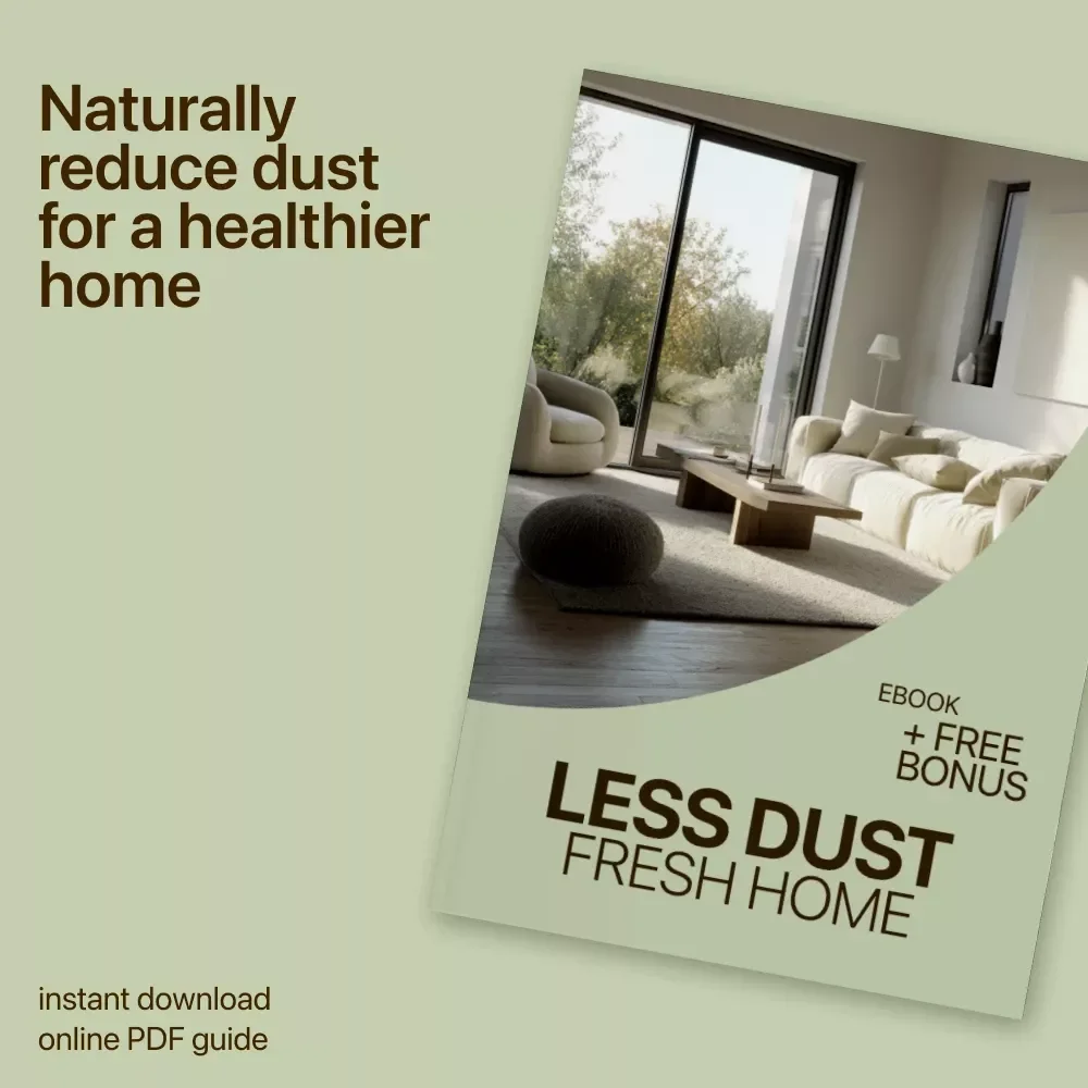 Less Dust, Fresh Home | Natural Low-Dust Living eBook Guide for a Cleaner, Healthier Space – Learn how to reduce dust in home naturally