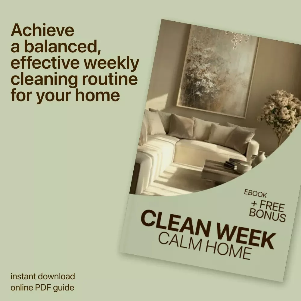 Clean Week, Calm Home: A Weekly Home Cleaning Schedule eBook for Stress-Free Living