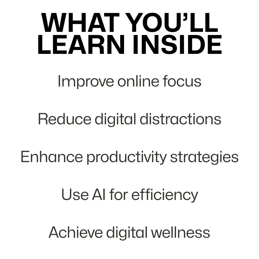 Intentional Internet Habits for Focus and Productivity: Master Your Digital Life with Purposeful Browsing