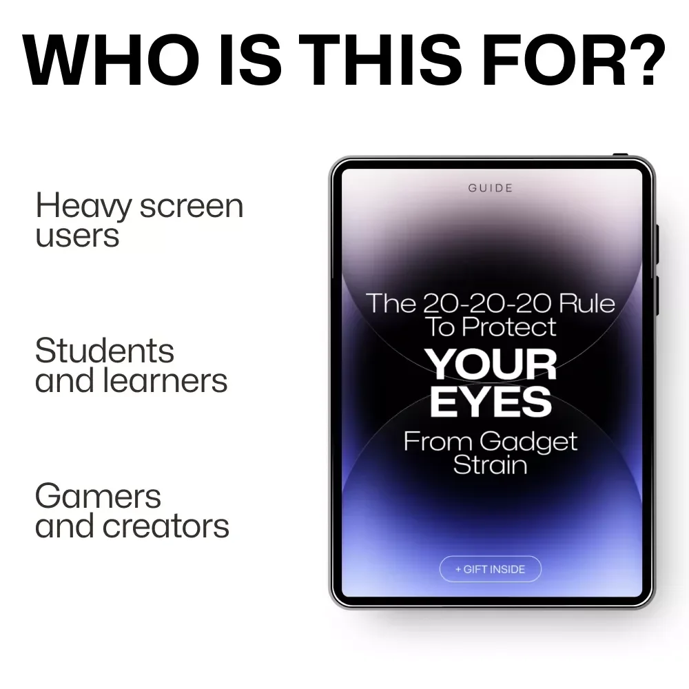 The 20-20-20 Rule to Protect Your Eyes from Gadget Strain | Simple Digital Eye Care Guide | 20 20 20 rule for gadgets explained simply