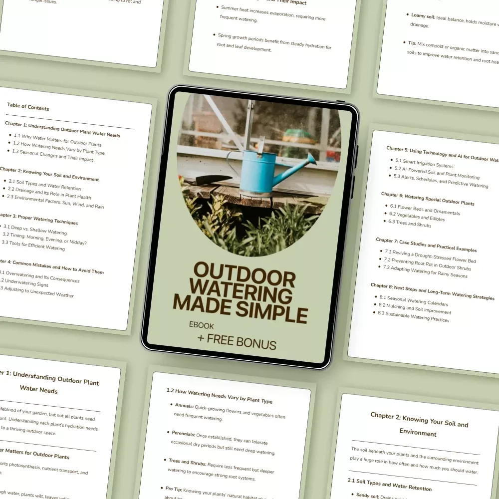 Outdoor Watering Made Simple – Easy Guide to Watering Outdoor Plants Basics, Smart Techniques & Seasonal Care eBook